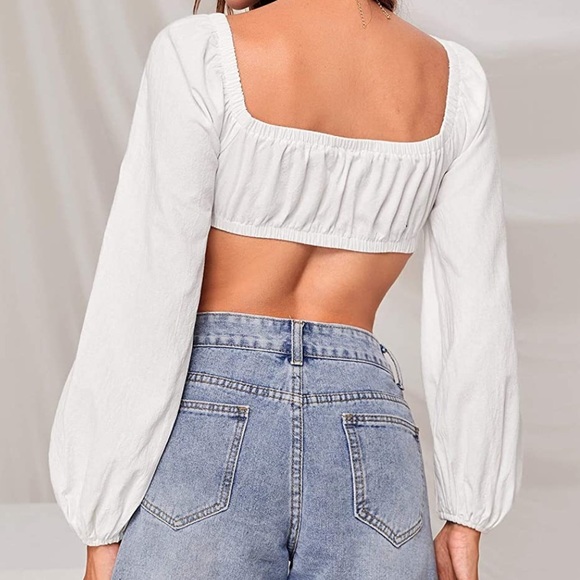 NWT | SHEIN | Lantern Crop top - Picture 3 of 5